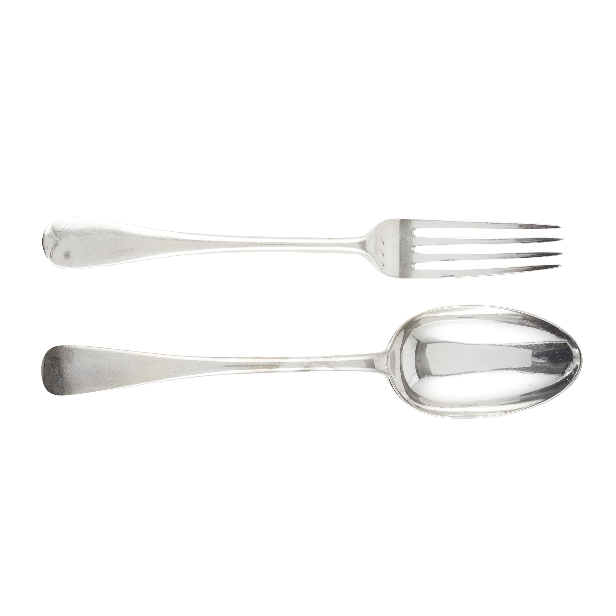 A set of Victorian flatware