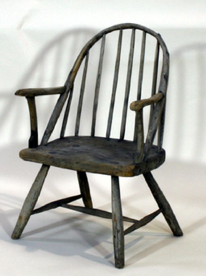 A 19th century vernacular 'hedge-row' type windsor chair