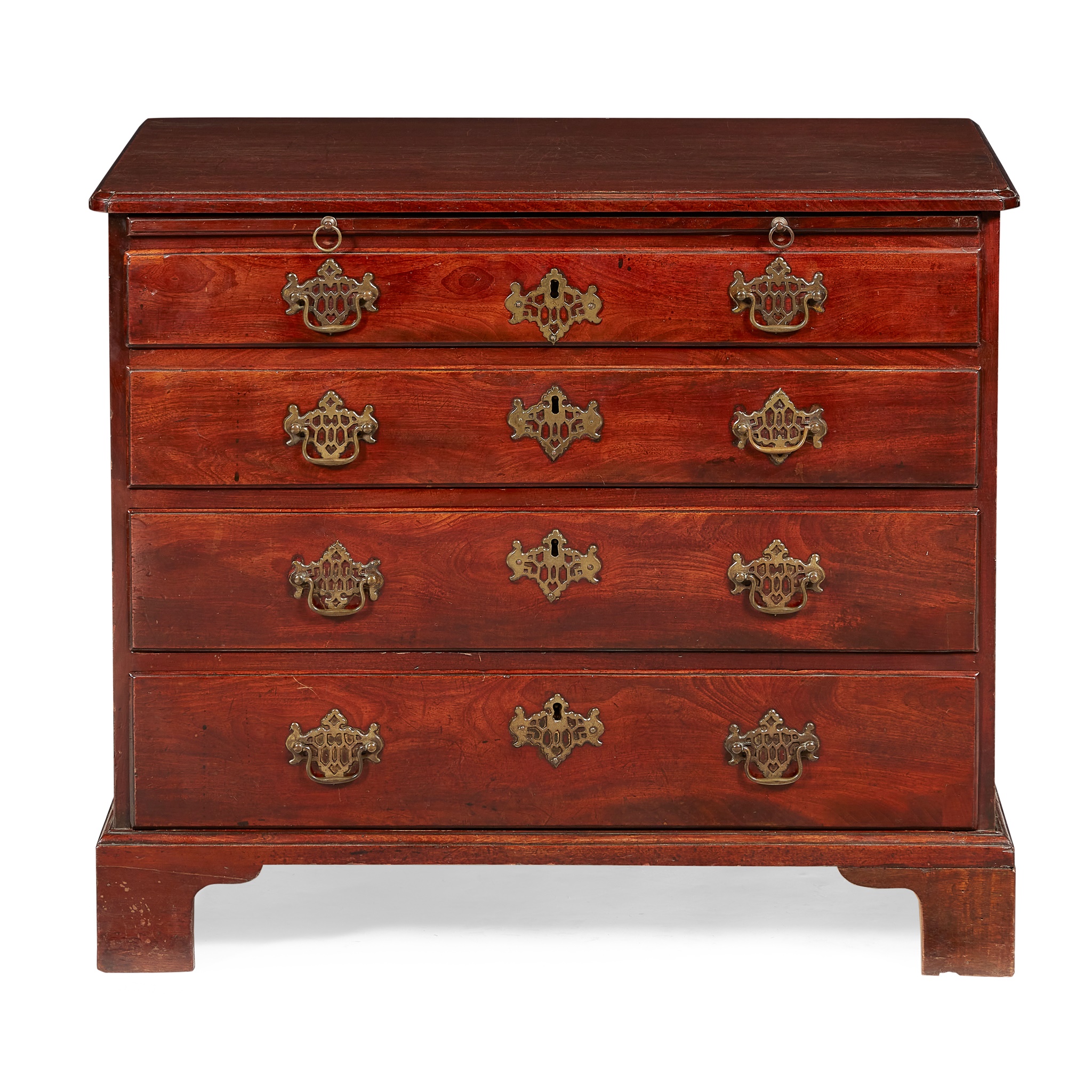 GEORGE II MAHOGANY CHEST OF DRAWERS