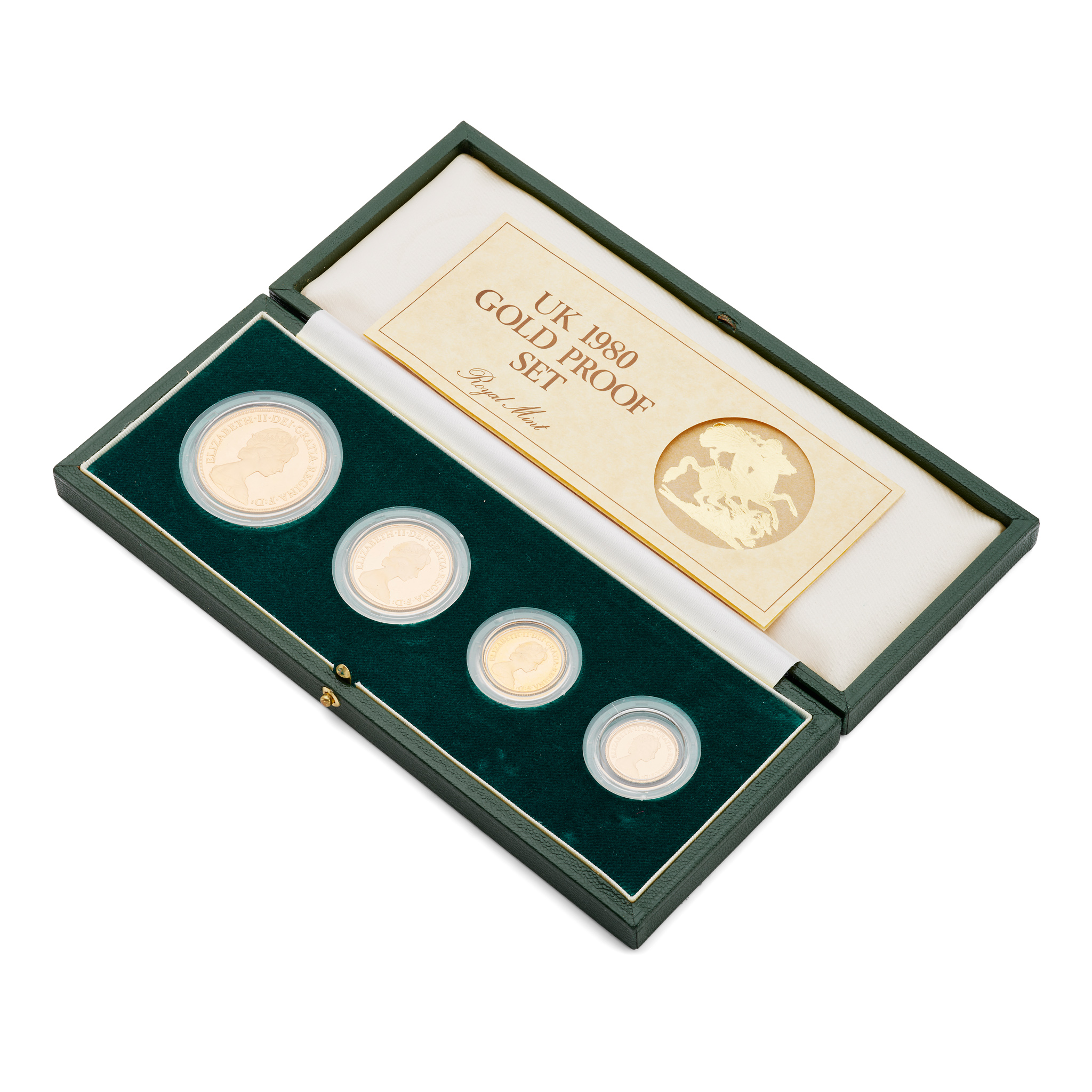 UK A CASED GOLD PROOF COIN SET