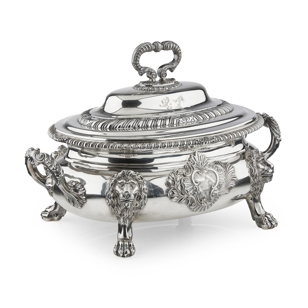 GEORGE III SILVER SOUP TUREEN