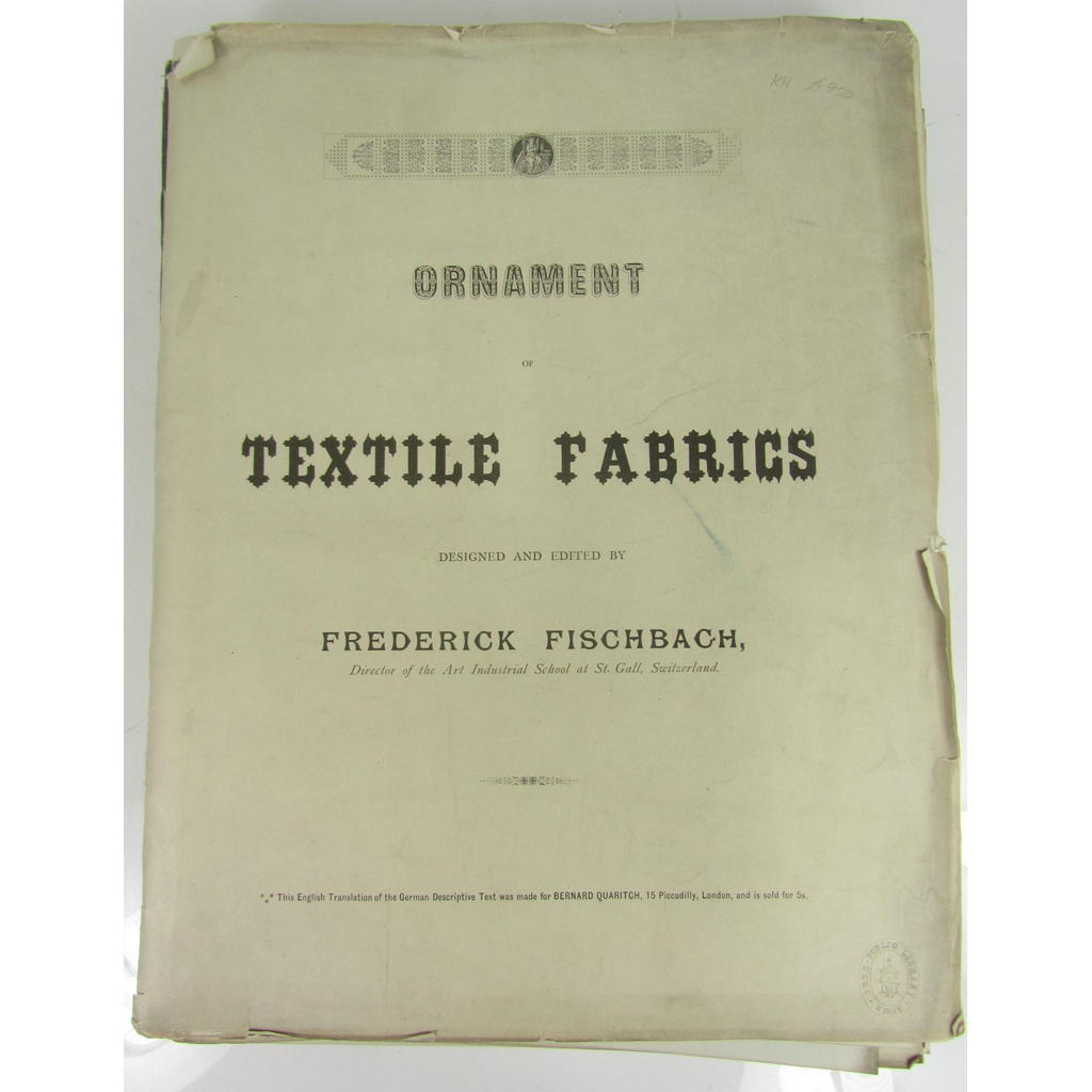 Decoration & Ornament, 2 works, including Fischbach, Frederick