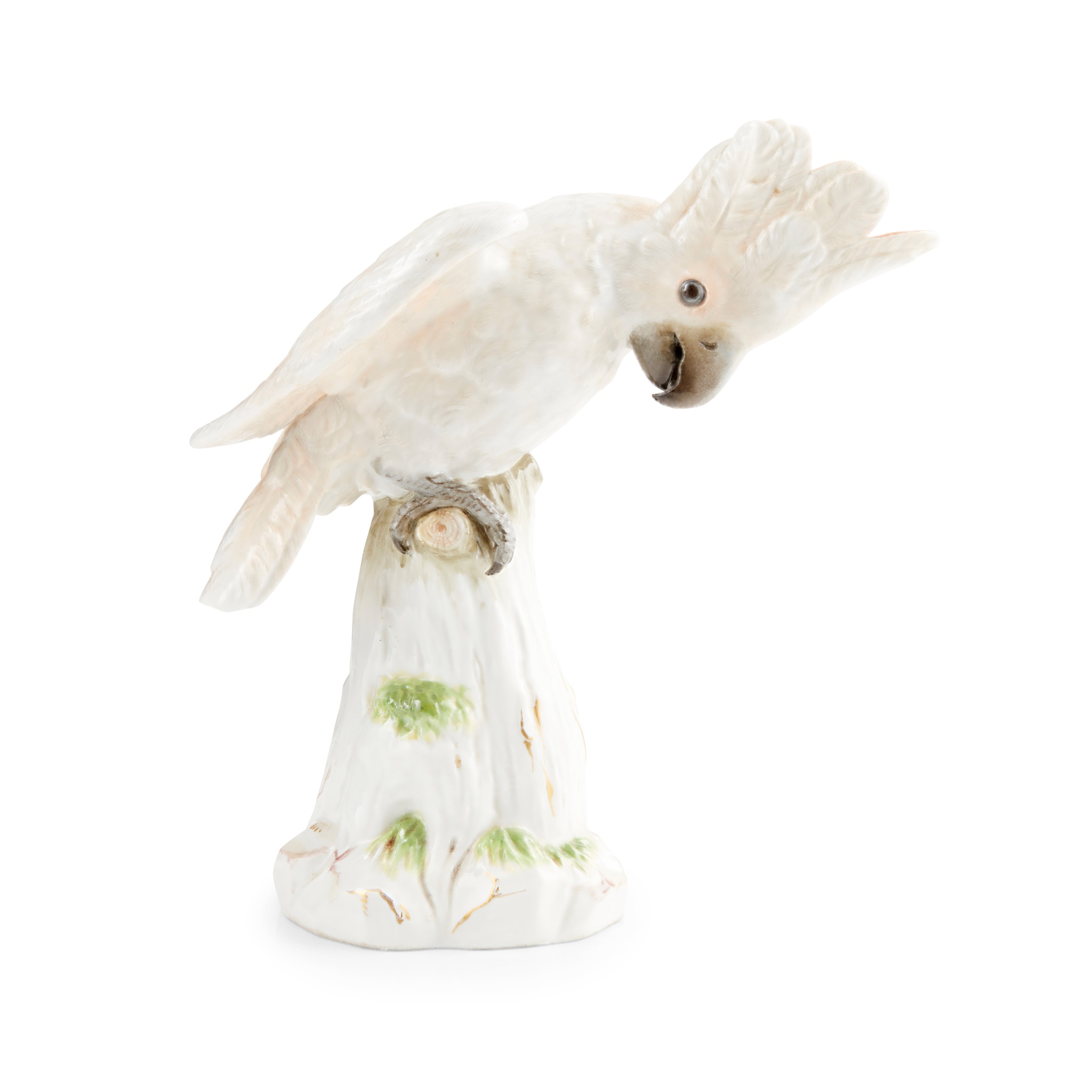 MEISSEN MODEL OF A COCKATOO