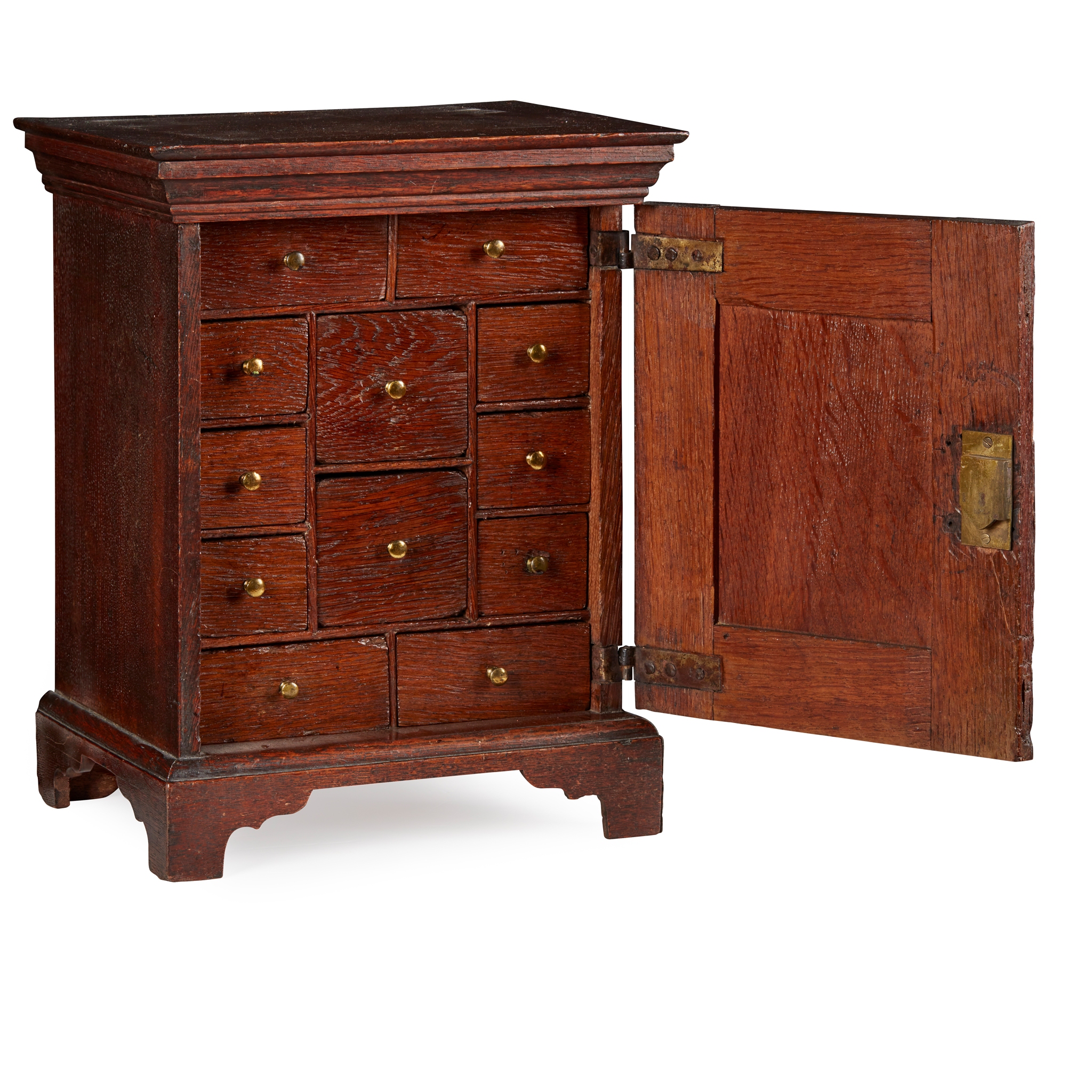 GEORGIAN OAK SPICE CABINET