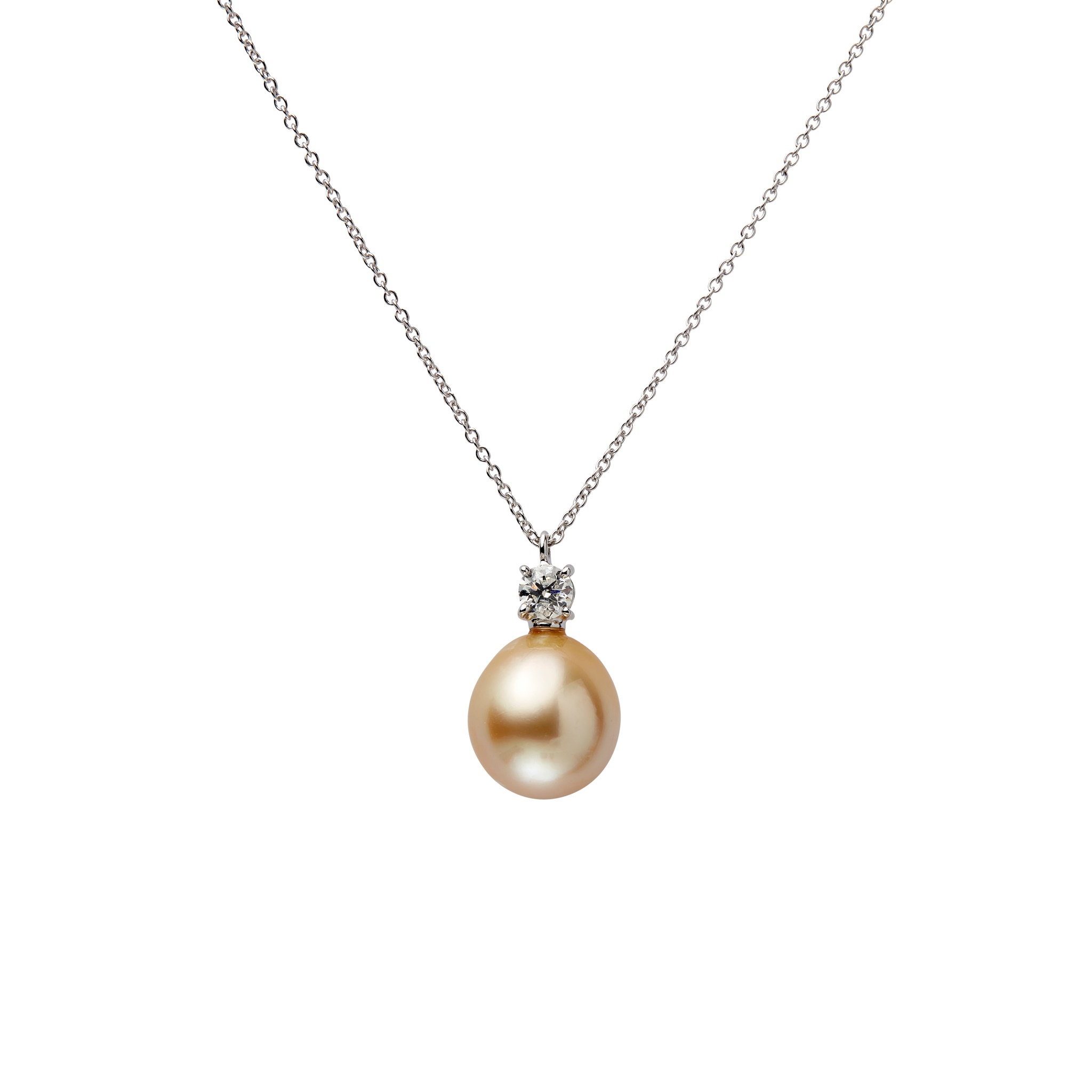 A South Sea pearl and diamond pendant
