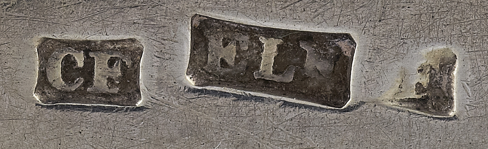 Elgin - a set of six Scottish provincial dessert spoons