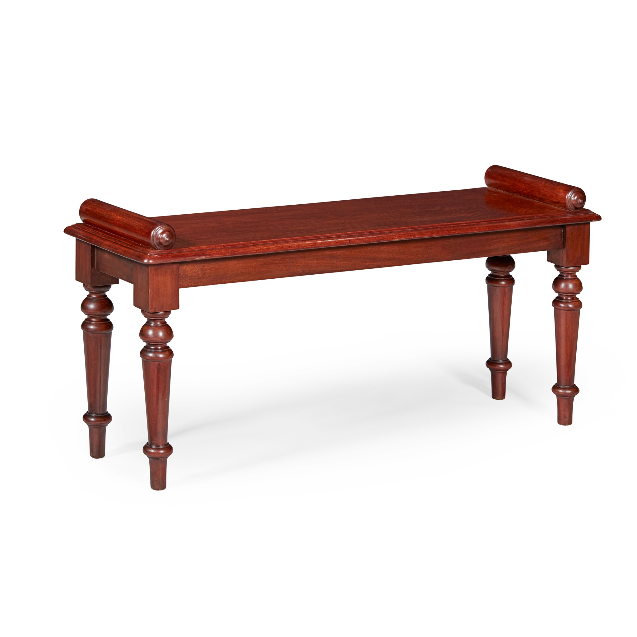 WILLIAM IV MAHOGANY HALL BENCH