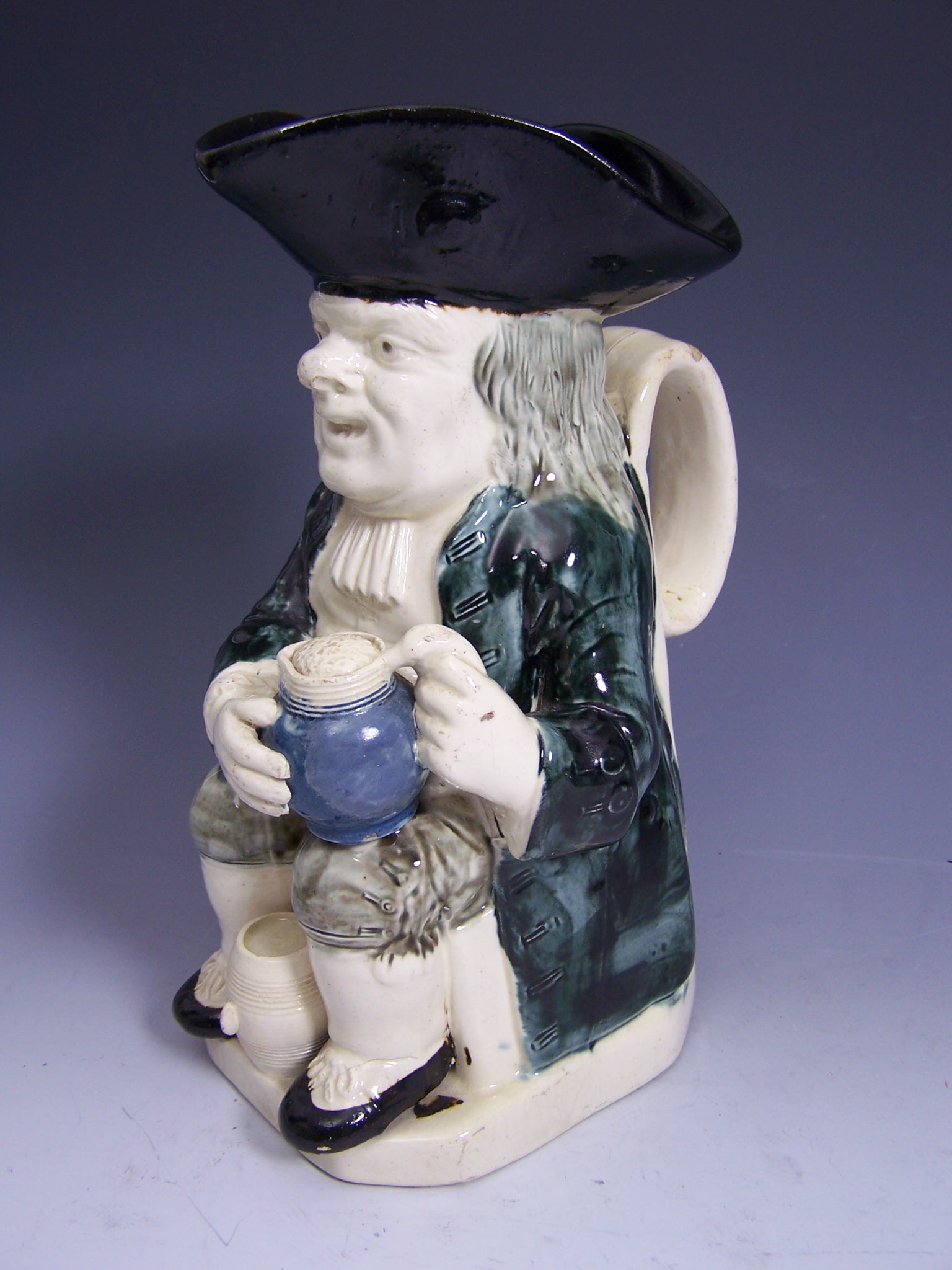 A large early 19th century Ralph Wood type toby jug