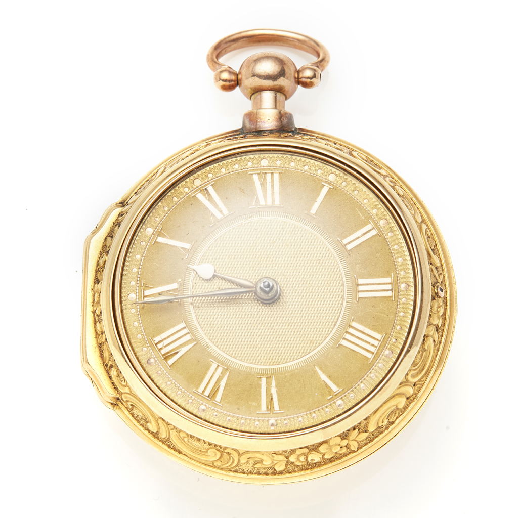 A good George III verge pair cased pocket watch