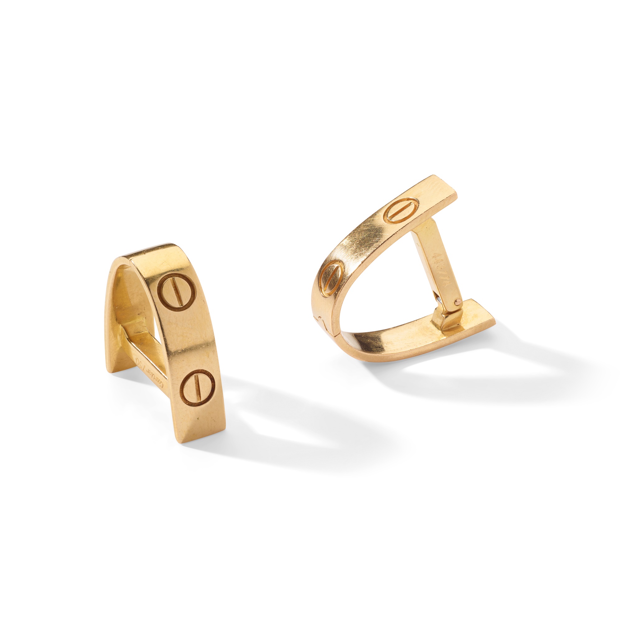 Cartier: A pair of 'Love' cufflinks