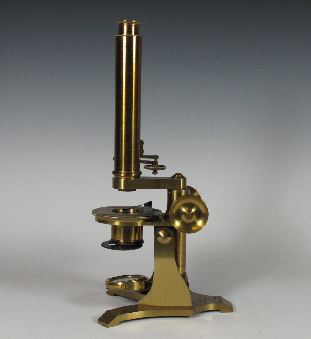 A late 19th/ early 20th century microscope By E. Lennie, Edinburgh
