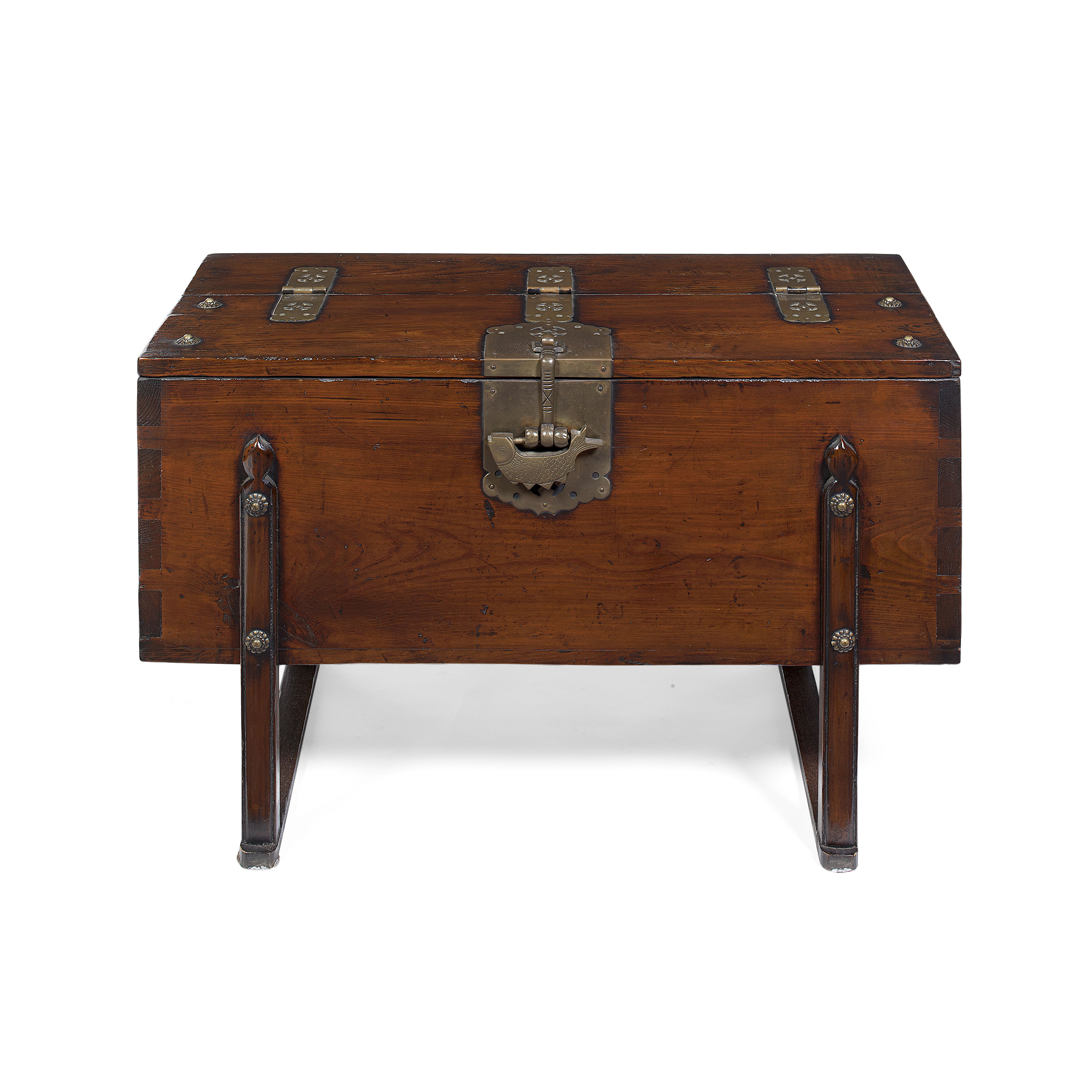 KOREAN STAINED SOFTWOOD CHEST