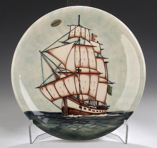 A Moorcroft limited edition circular charger