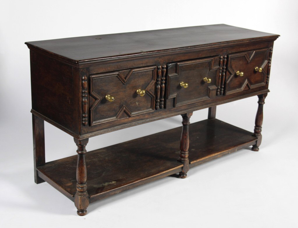 CHARLES II OAK LOW DRESSER