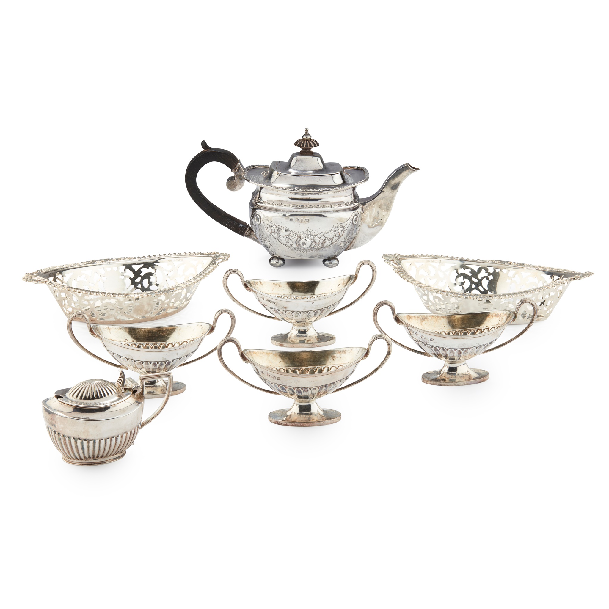 A GEORGE V BACHELOR'S TEAPOT