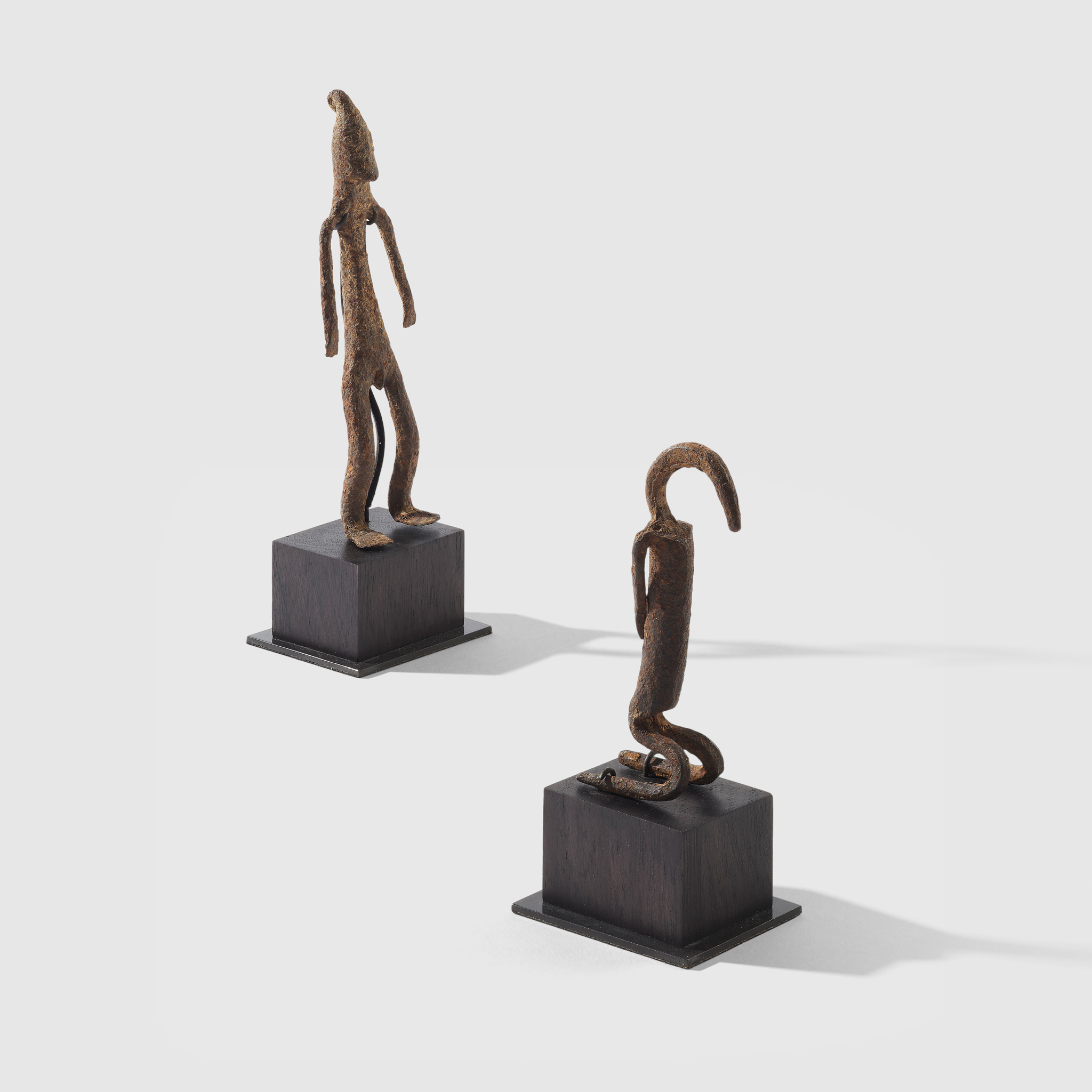 PAIR OF BAMANA IRON FIGURES