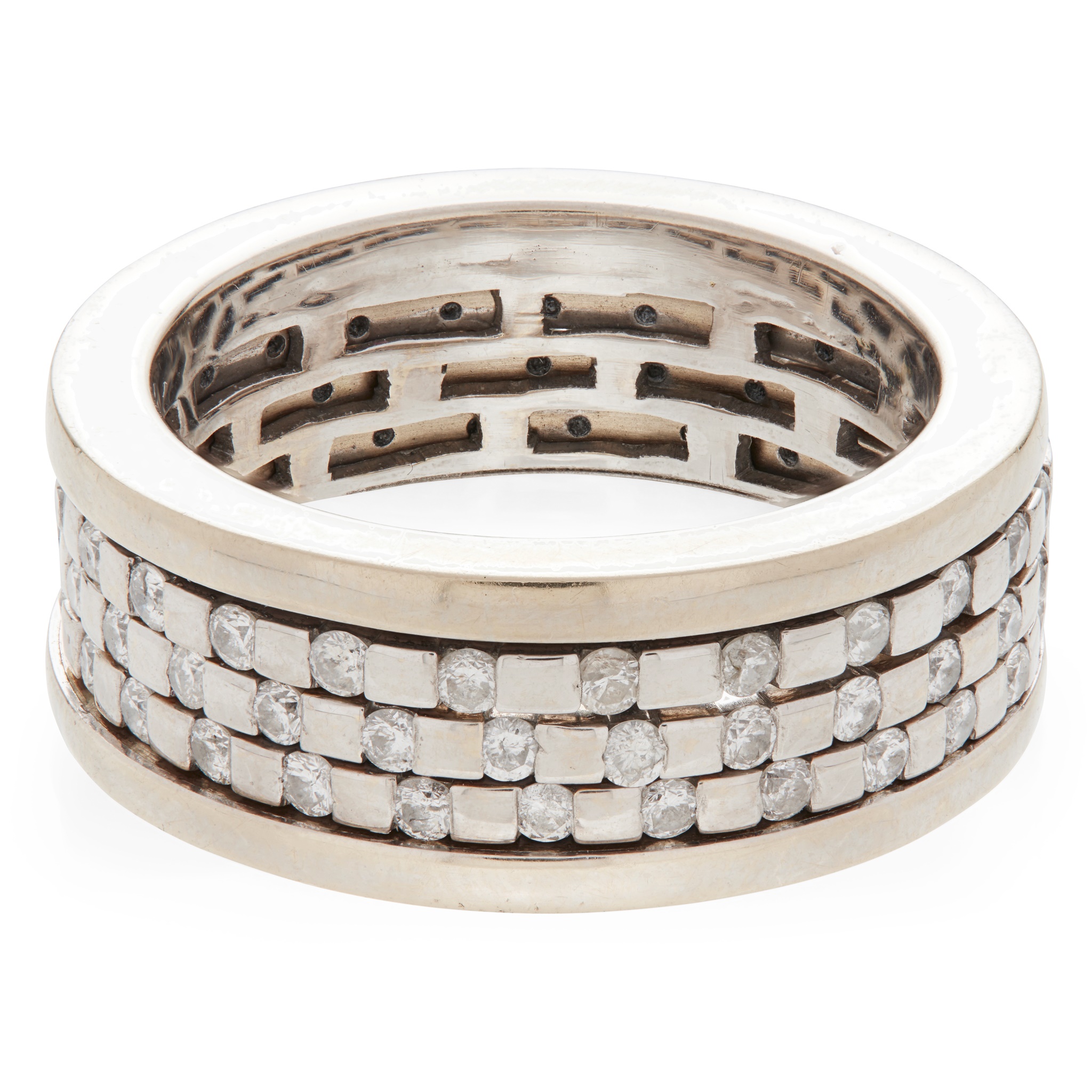 A modern diamond set band