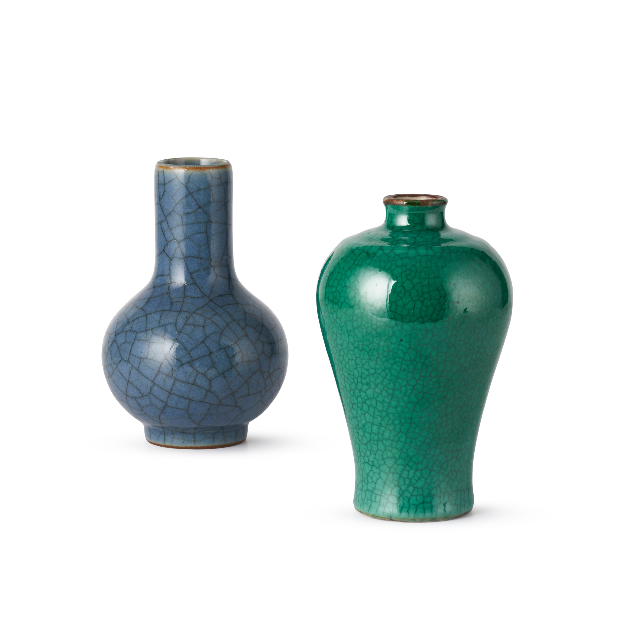 TWO MONOCHROME VASES