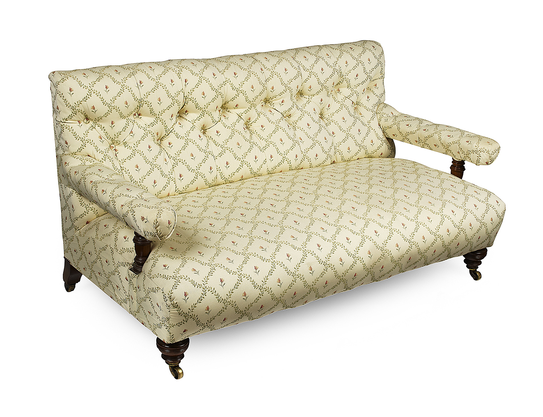 VICTORIAN UPHOLSTERED SETTEE