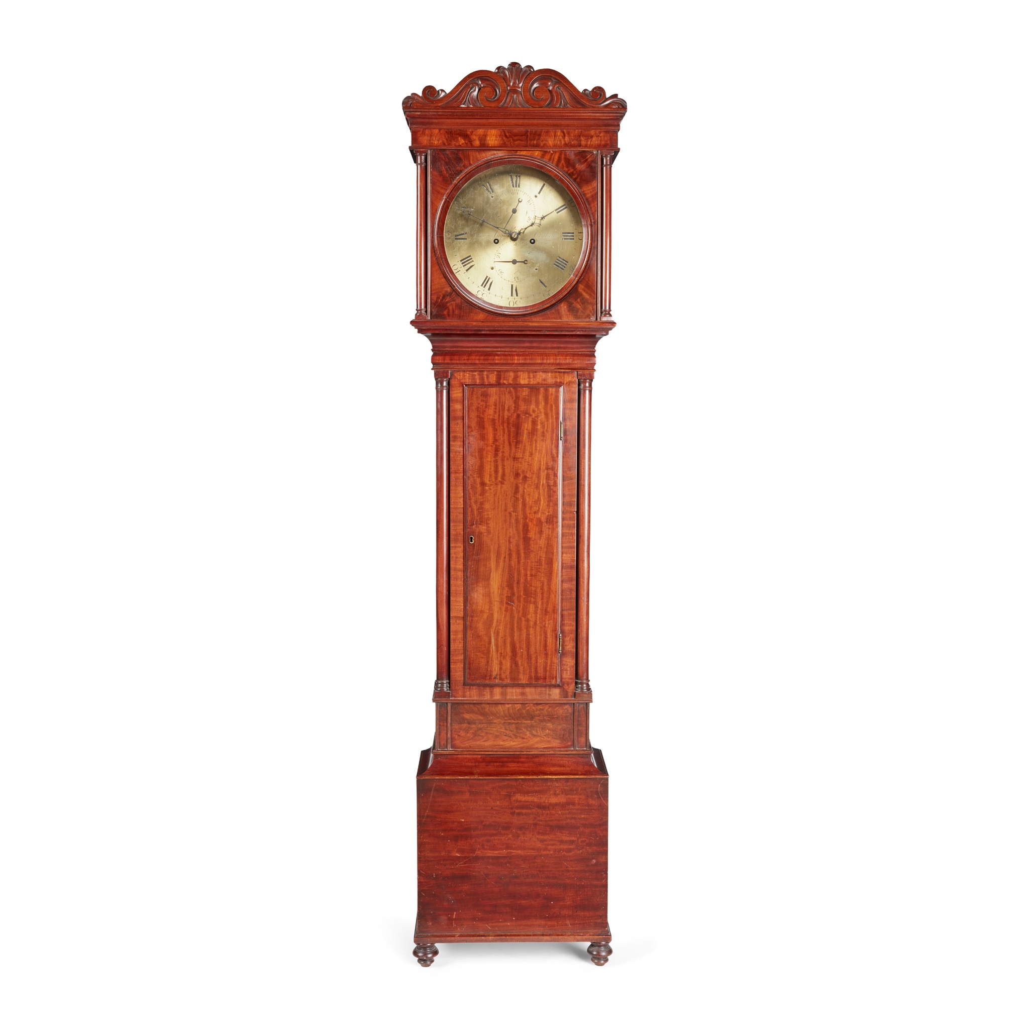 A SCOTTISH MAHOGANY LONGCASE CLOCK, GEORGE ANGUS, ABERDEEN