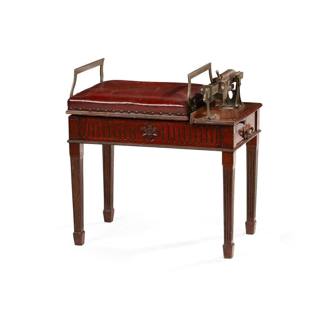 EDWARDIAN MAHOGANY JOCKEY SCALES