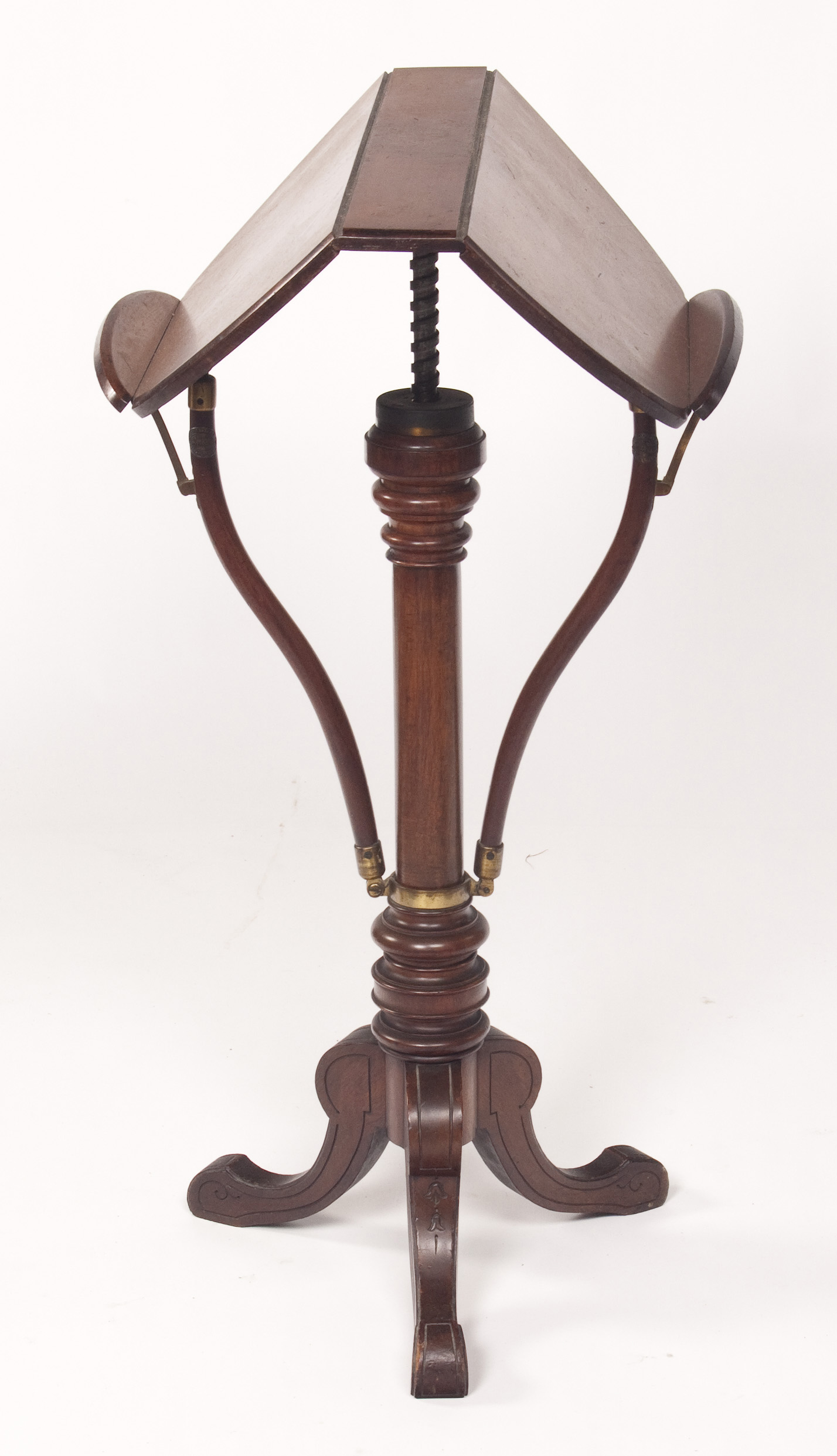 A Victorian mahogany metamorphic table / duet stand