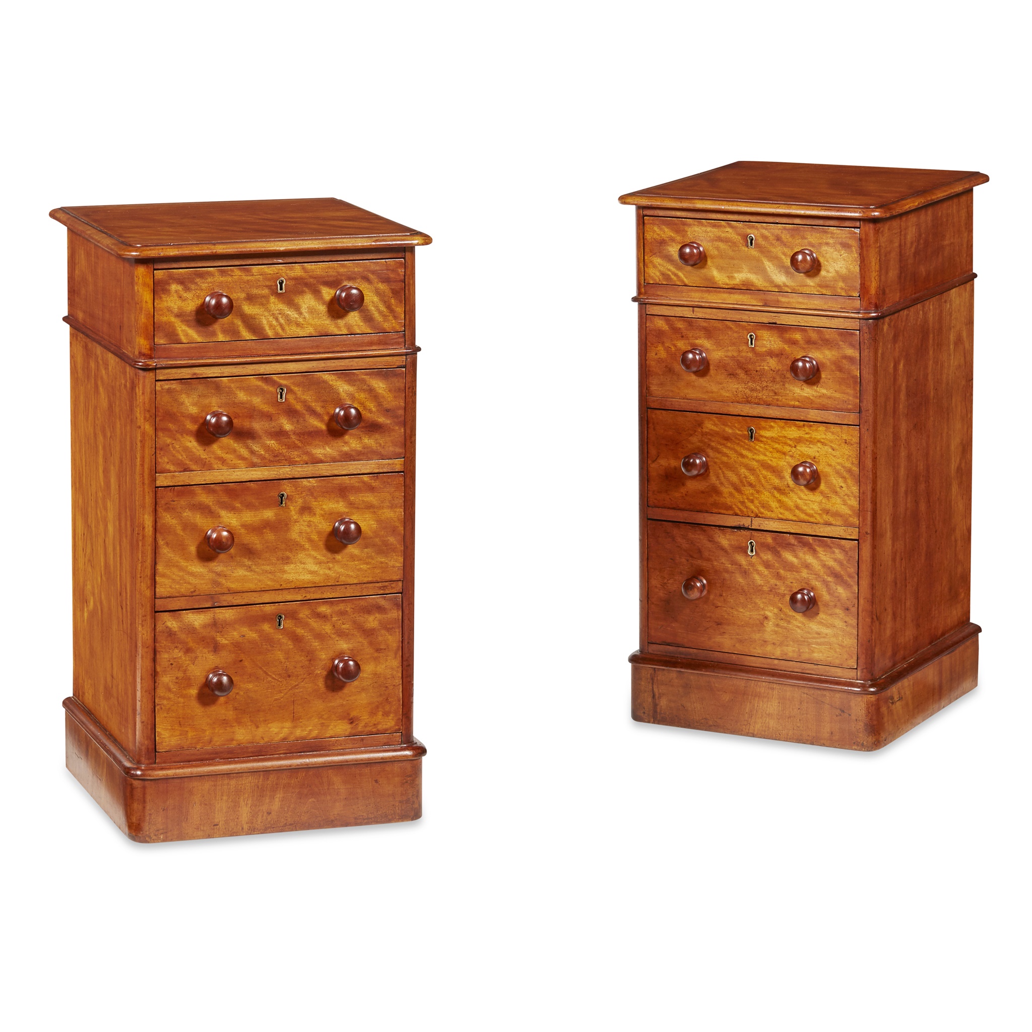 PAIR OF VICTORIAN MAHOGANY BEDSIDE CHESTS