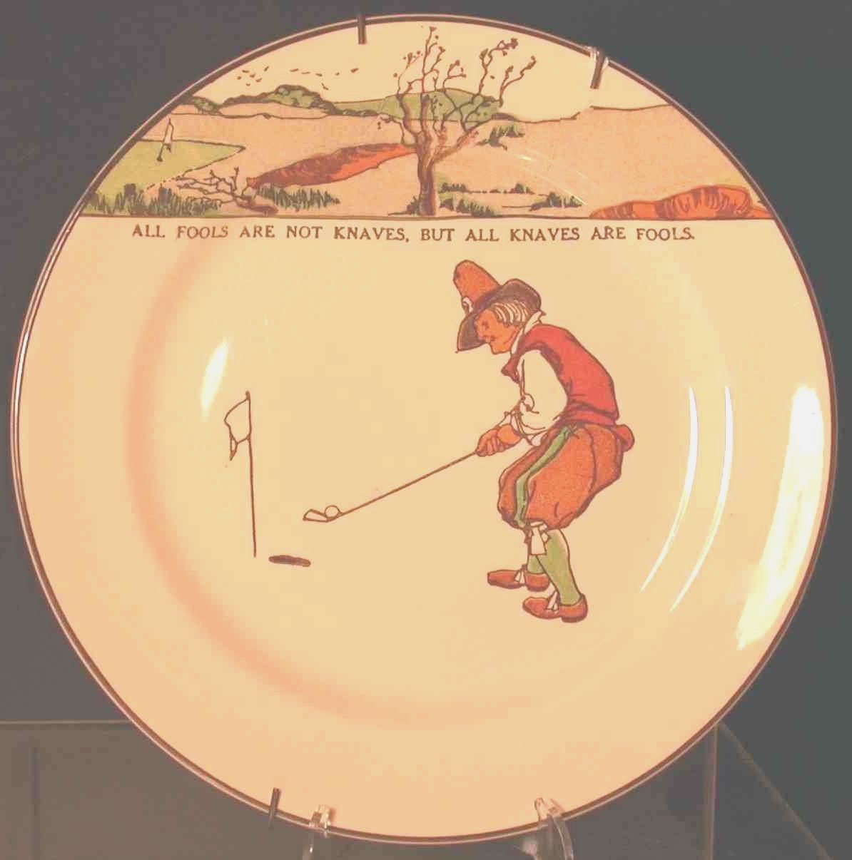 A Royal Doulton seriesware plate,