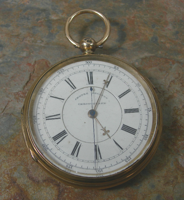 An 18ct gold cased Chronograph,