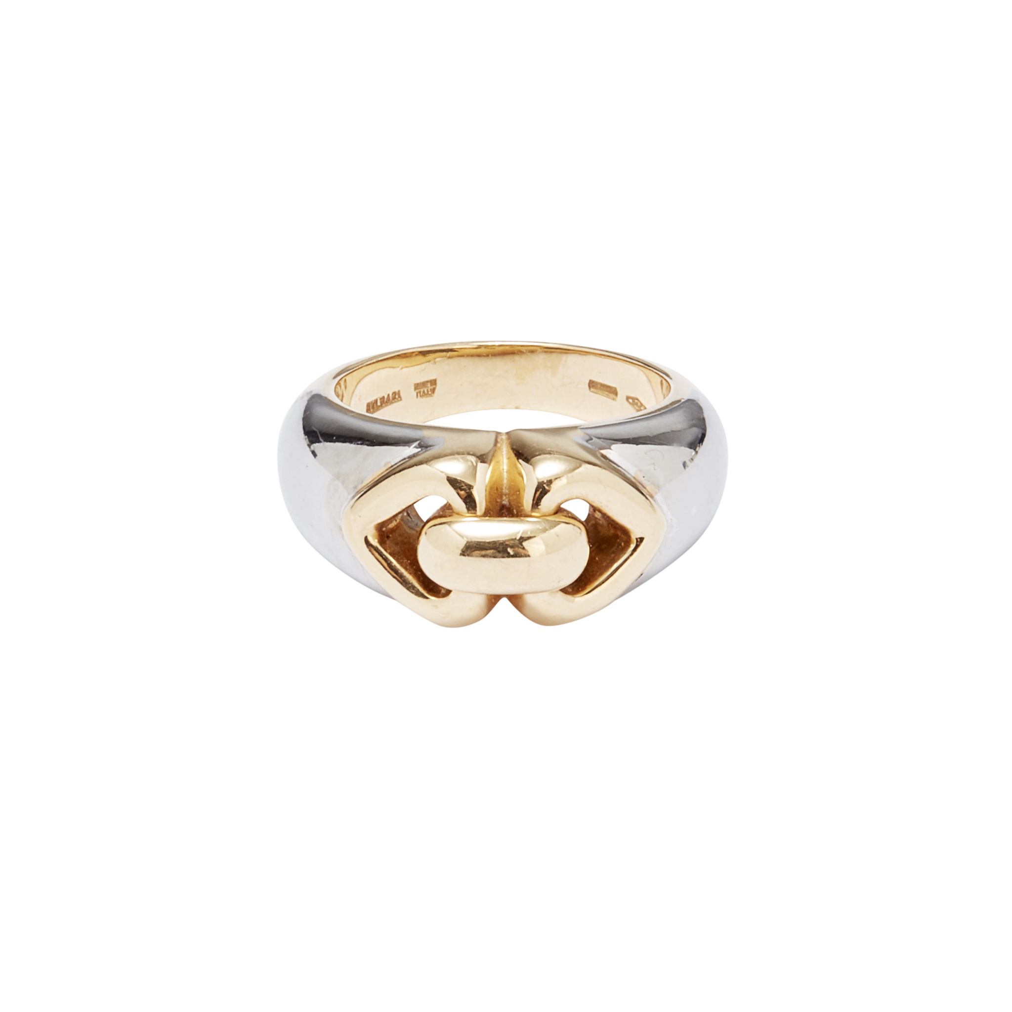 A two-tone bombé ring, Bulgari