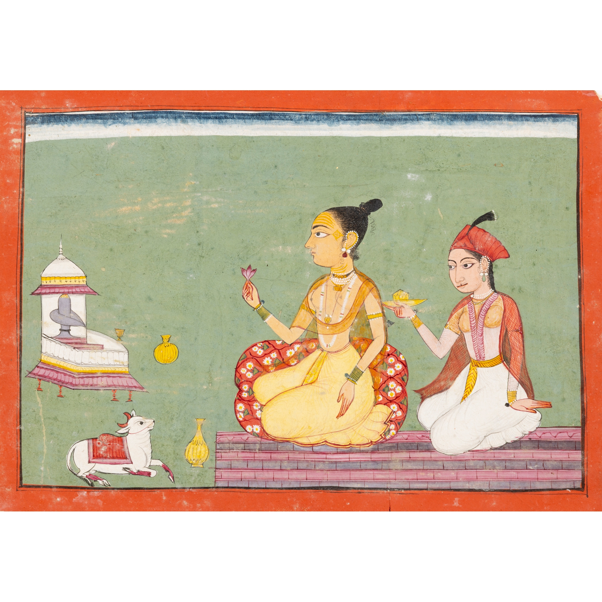 AN ILLUSTRATION FROM A RAGAMALA SERIES: BHAIRAVI RAGINI
