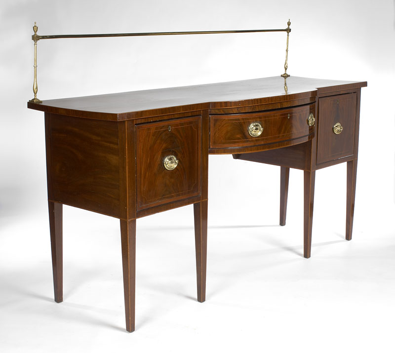 A George III period mahogany sideboard