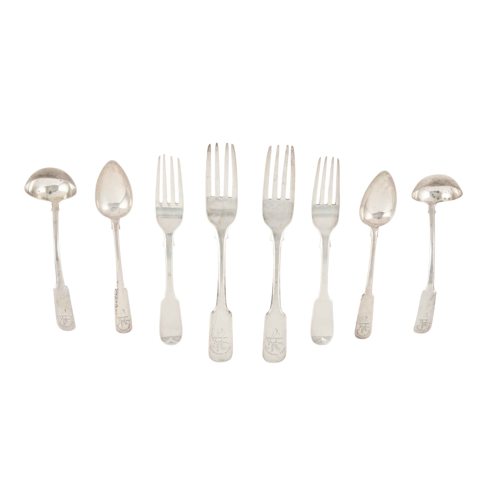 PERTH - A COLLECTION OF SCOTTISH PROVINCIAL FLATWARE