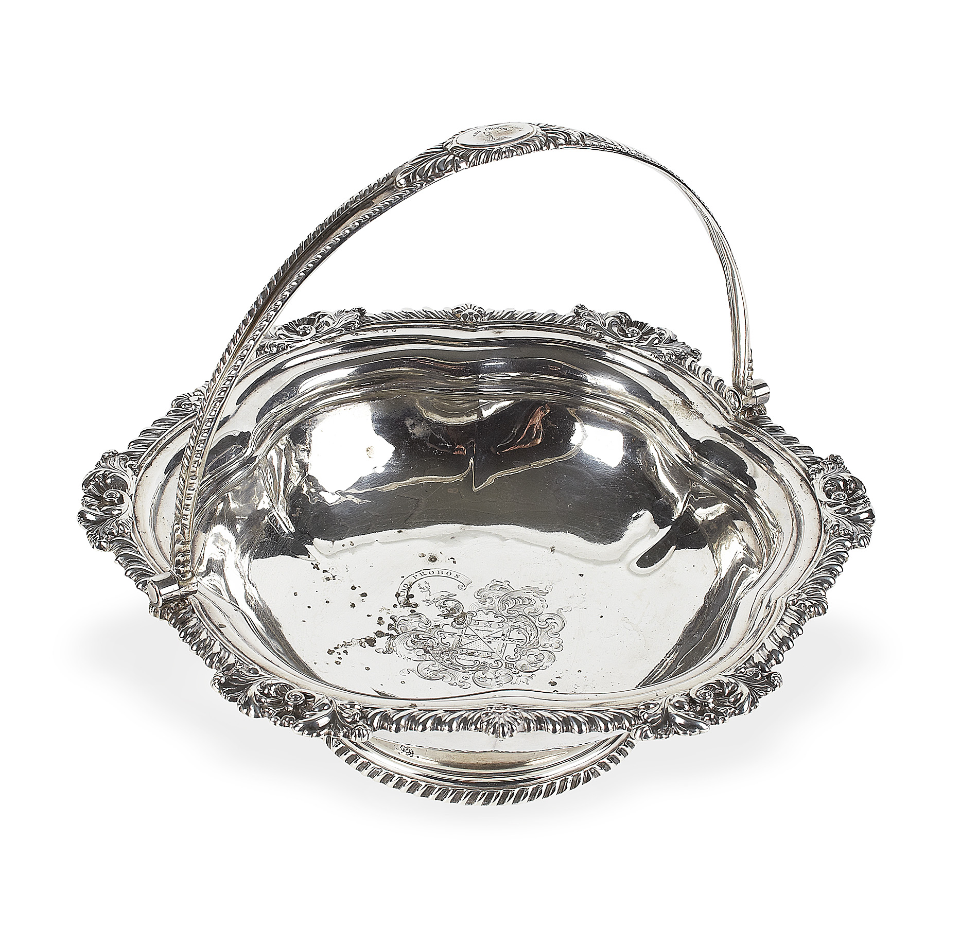 GEORGE III SILVER BREAD BASKET