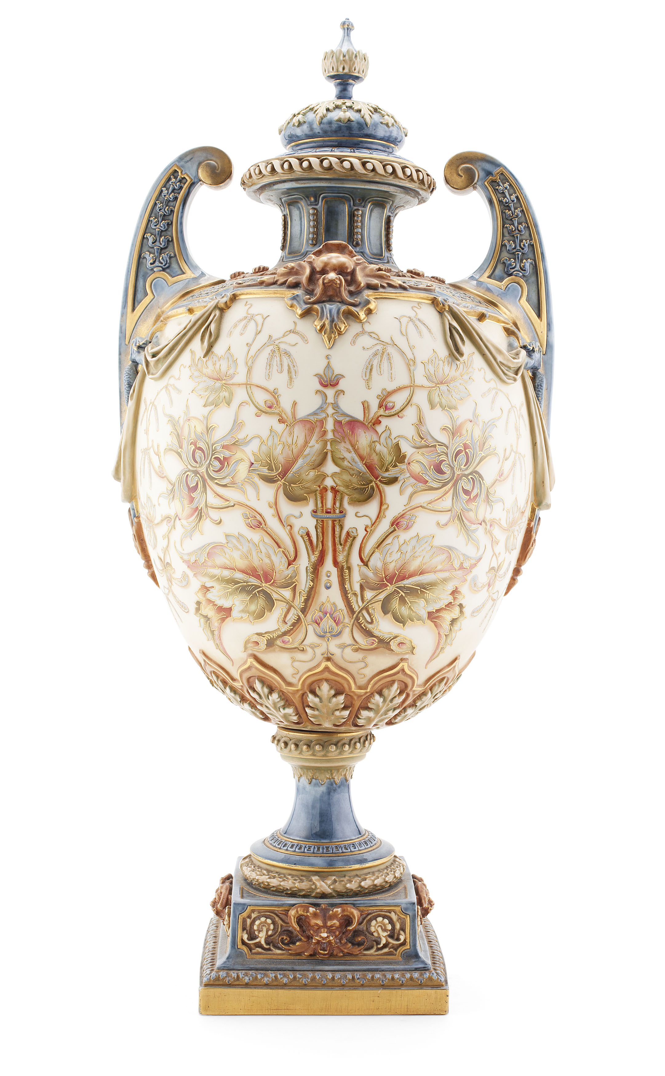 LARGE HADLEY'S WORCESTER COVERED URN