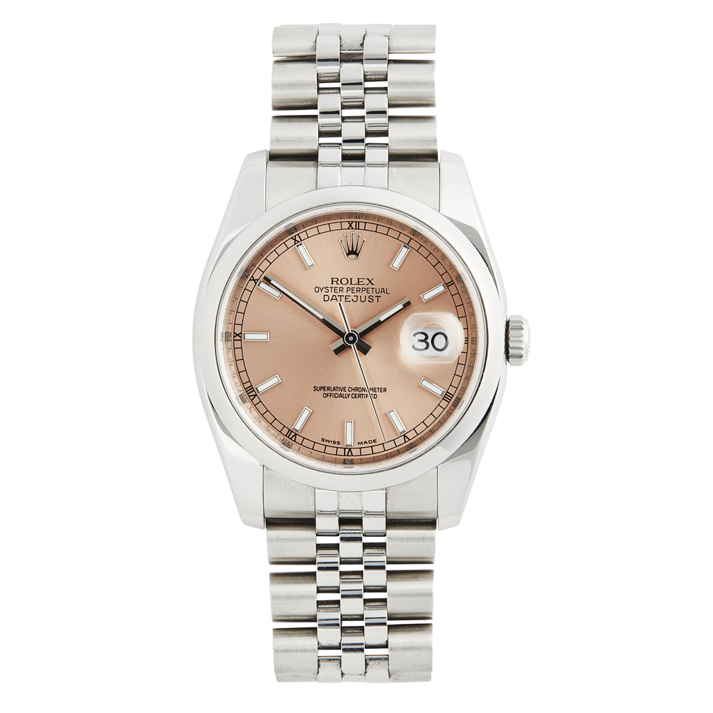 ROLEX - A gentleman's stainless steel wrist watch