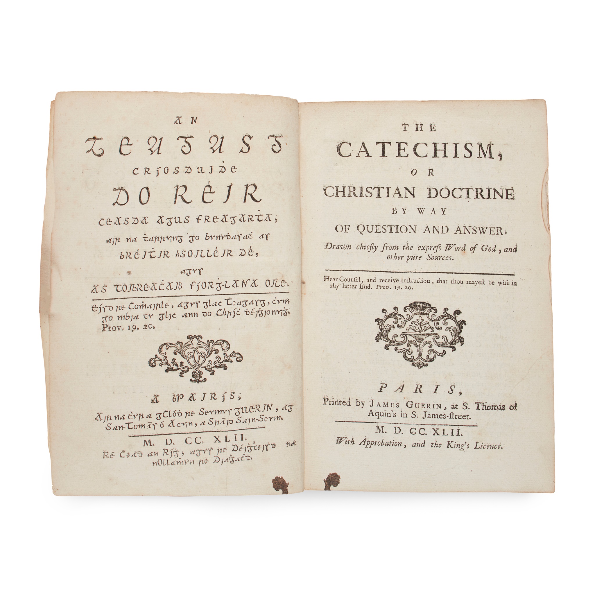 Irish Gaelic printing