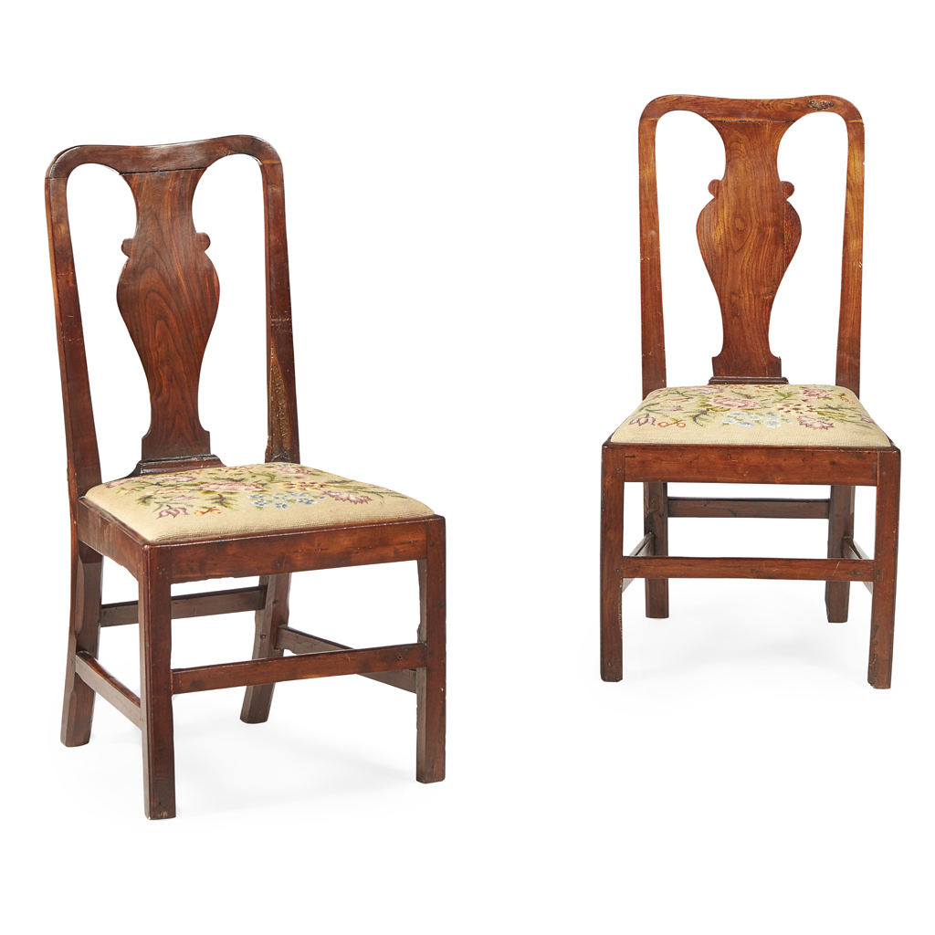PAIR OF GEORGE I LABURNUM SIDE CHAIRS