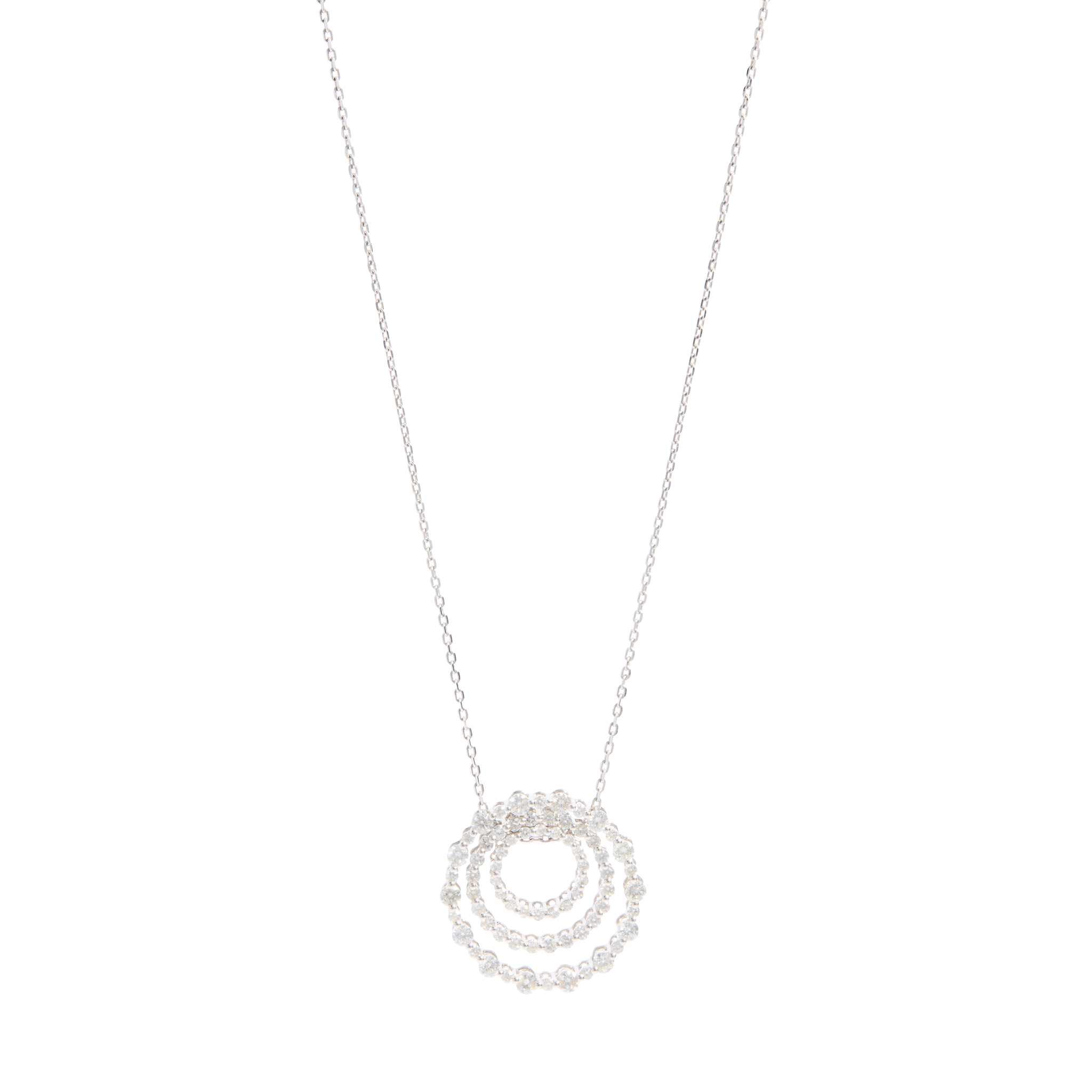 Alicia J Diamonds: An 18ct gold Keepers Collection 'Eternal' diamond pendant necklace