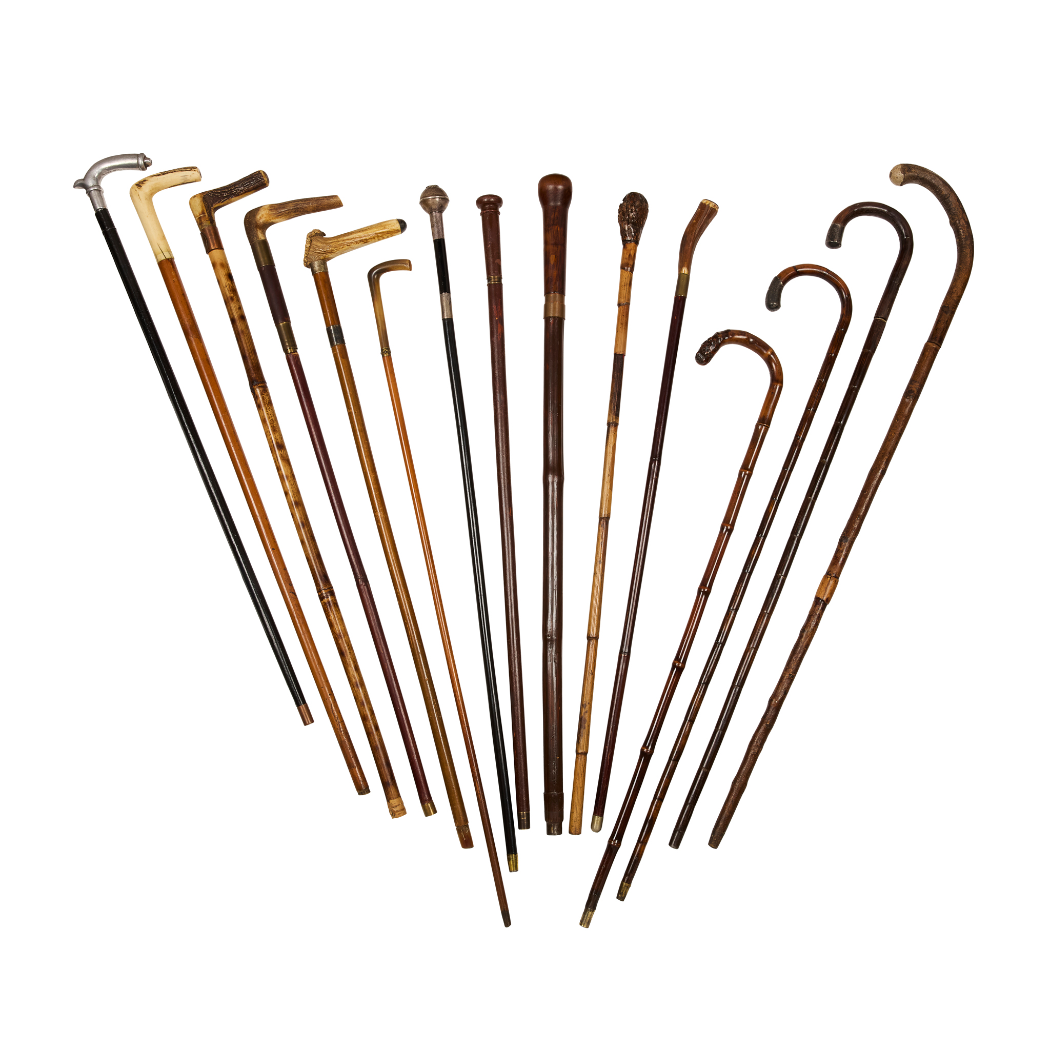 GROUP OF VICTORIAN AND EDWARDIAN SWORD STICKS