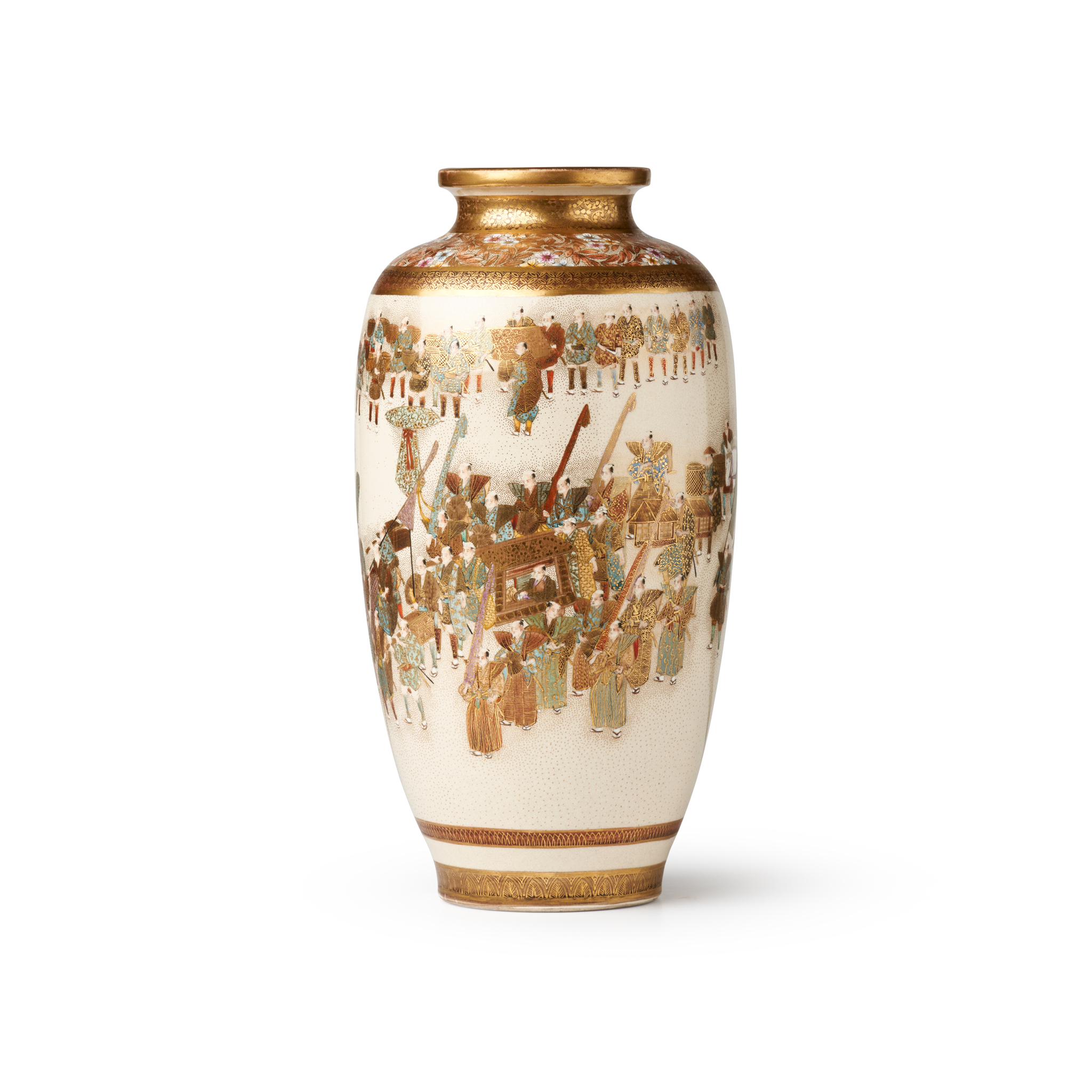 SATSUMA 'PROCESSION' VASE