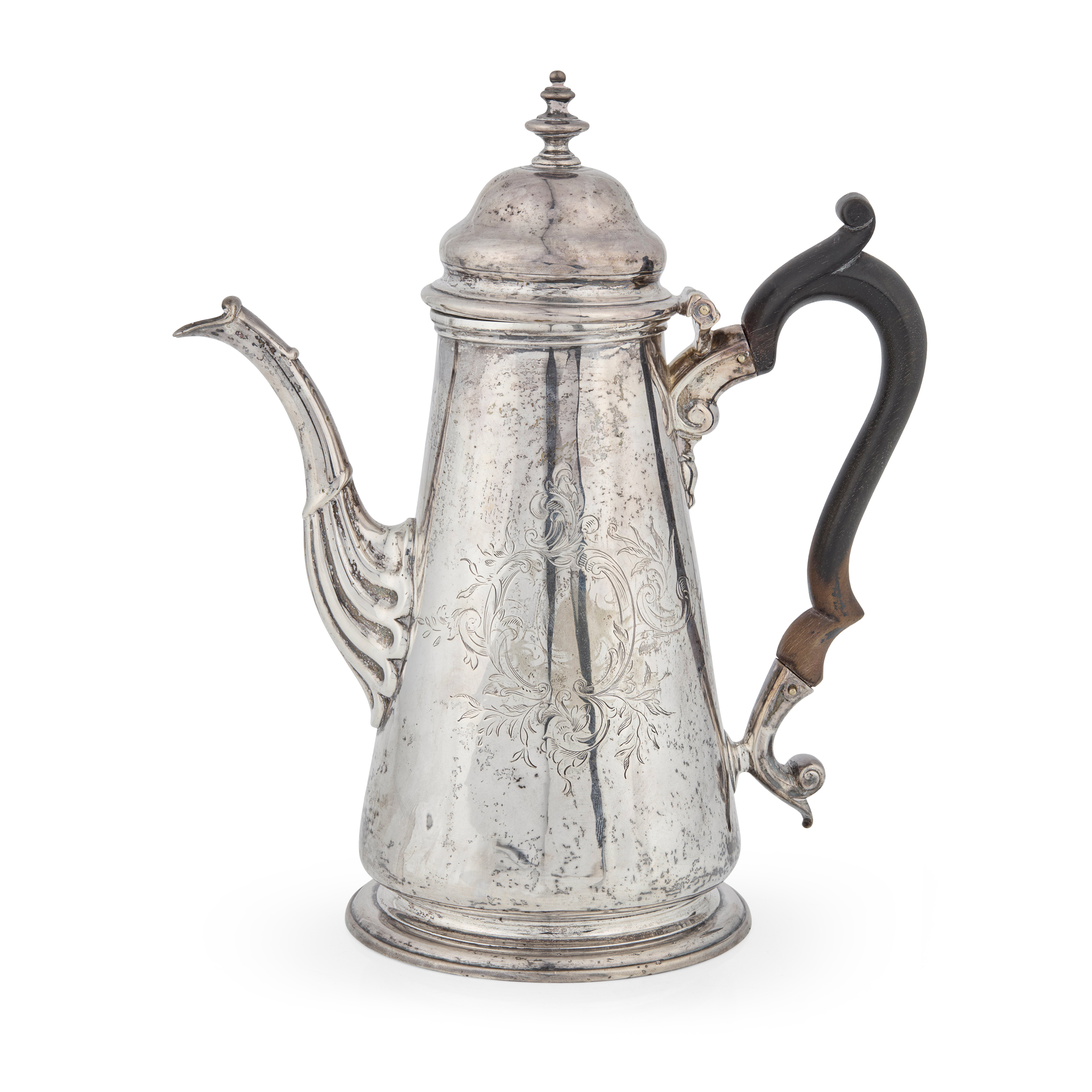 A GEORGE II COFFEE POT