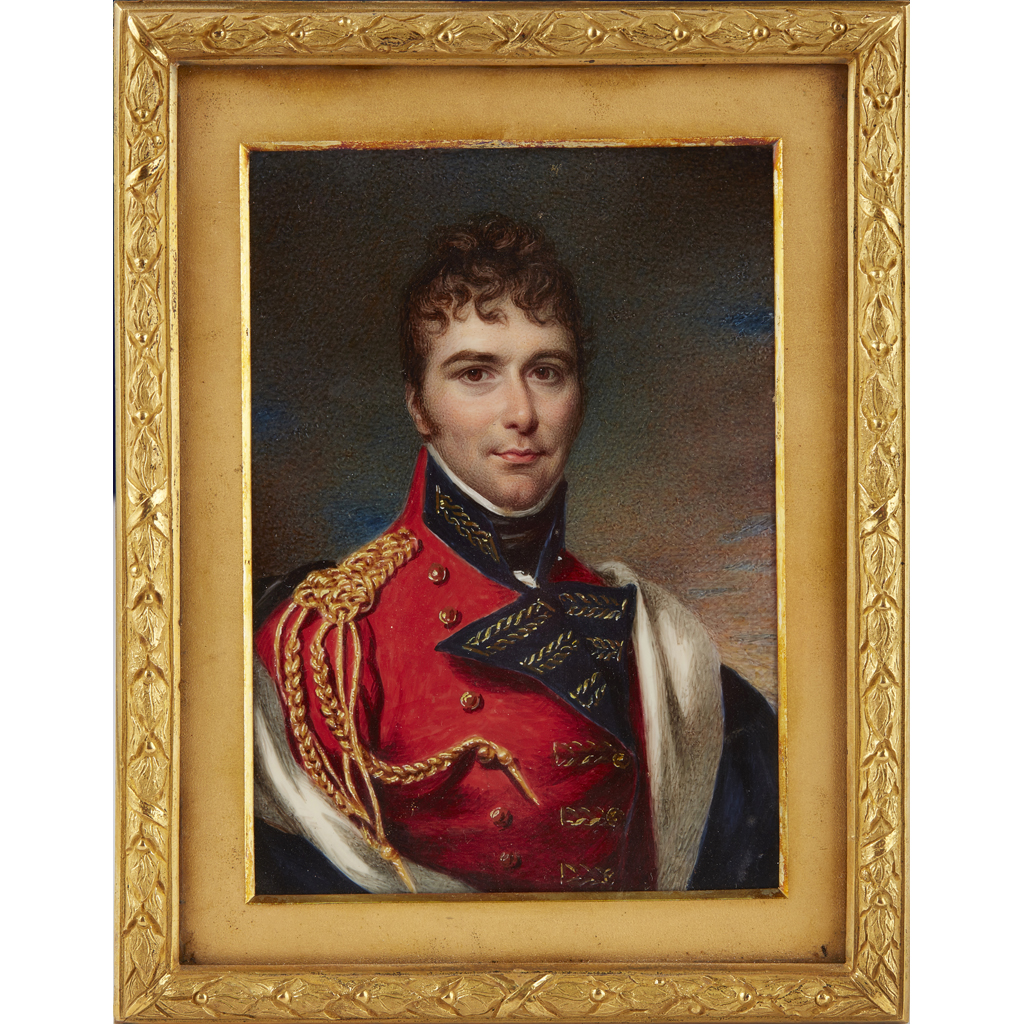 PORTRAIT MINIATURE OF COLONEL CRICHTON OR CLEVELEY