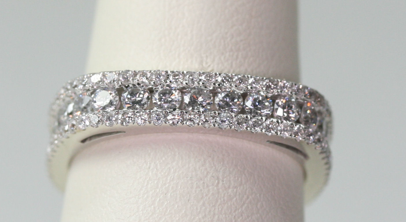 A diamond set full-eternity ring
