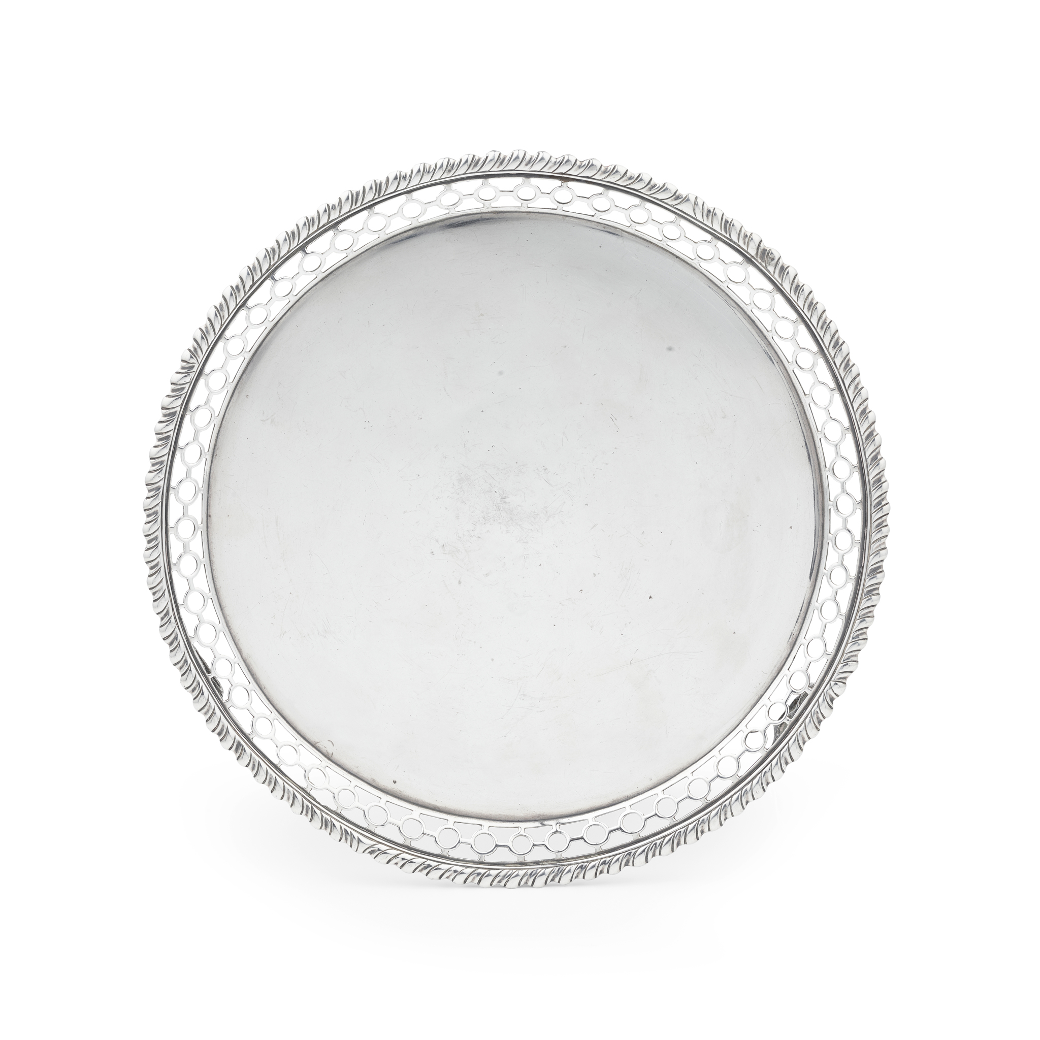 AN EARLY GEORGE III SALVER