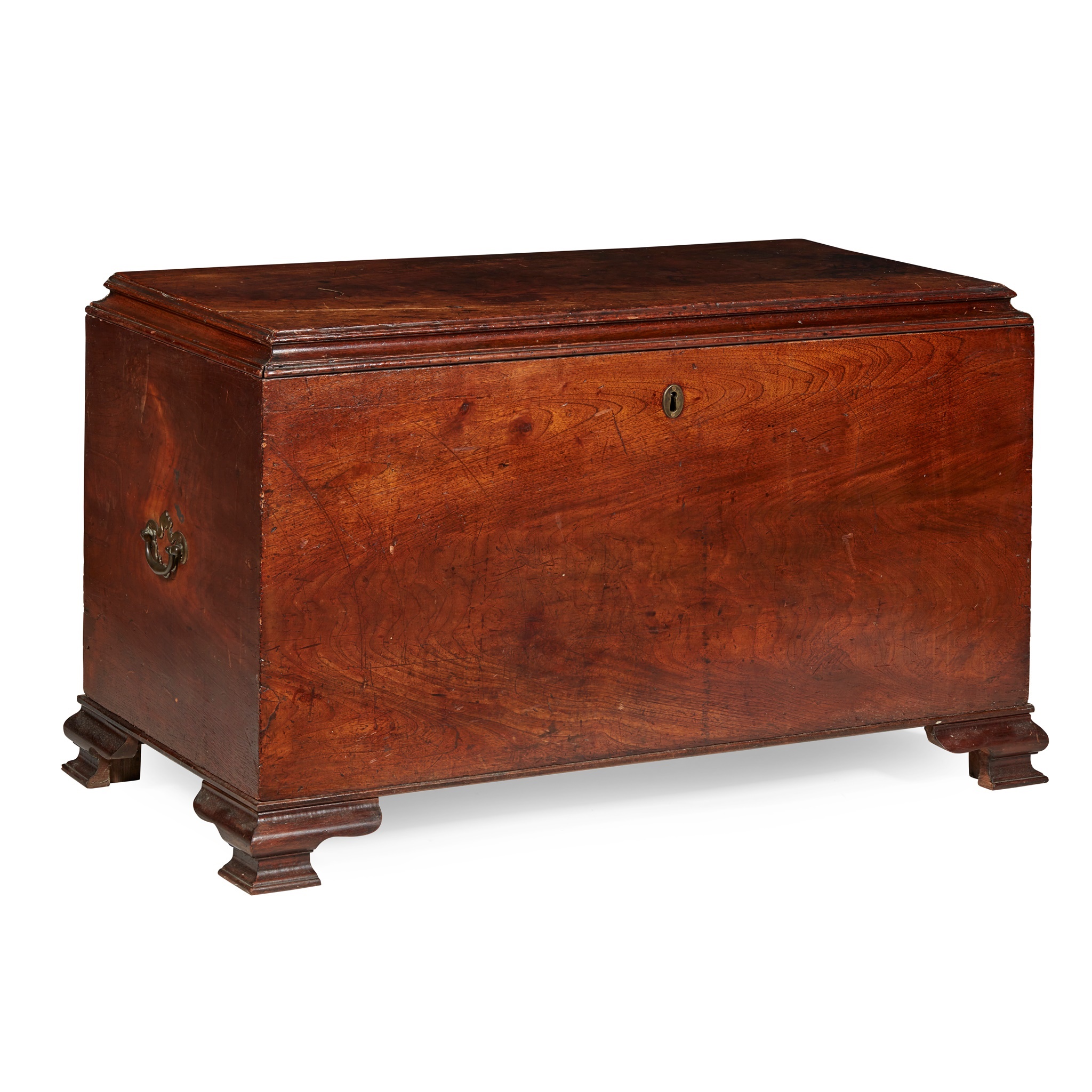 GEORGE III MAHOGANY DOWER CHEST