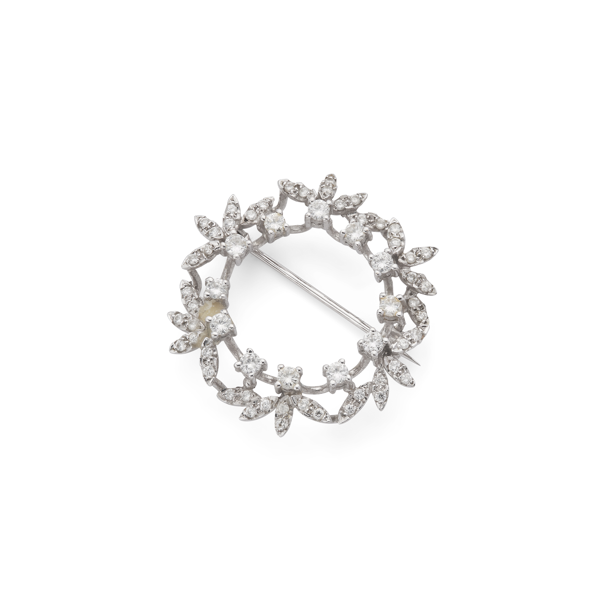 A diamond brooch