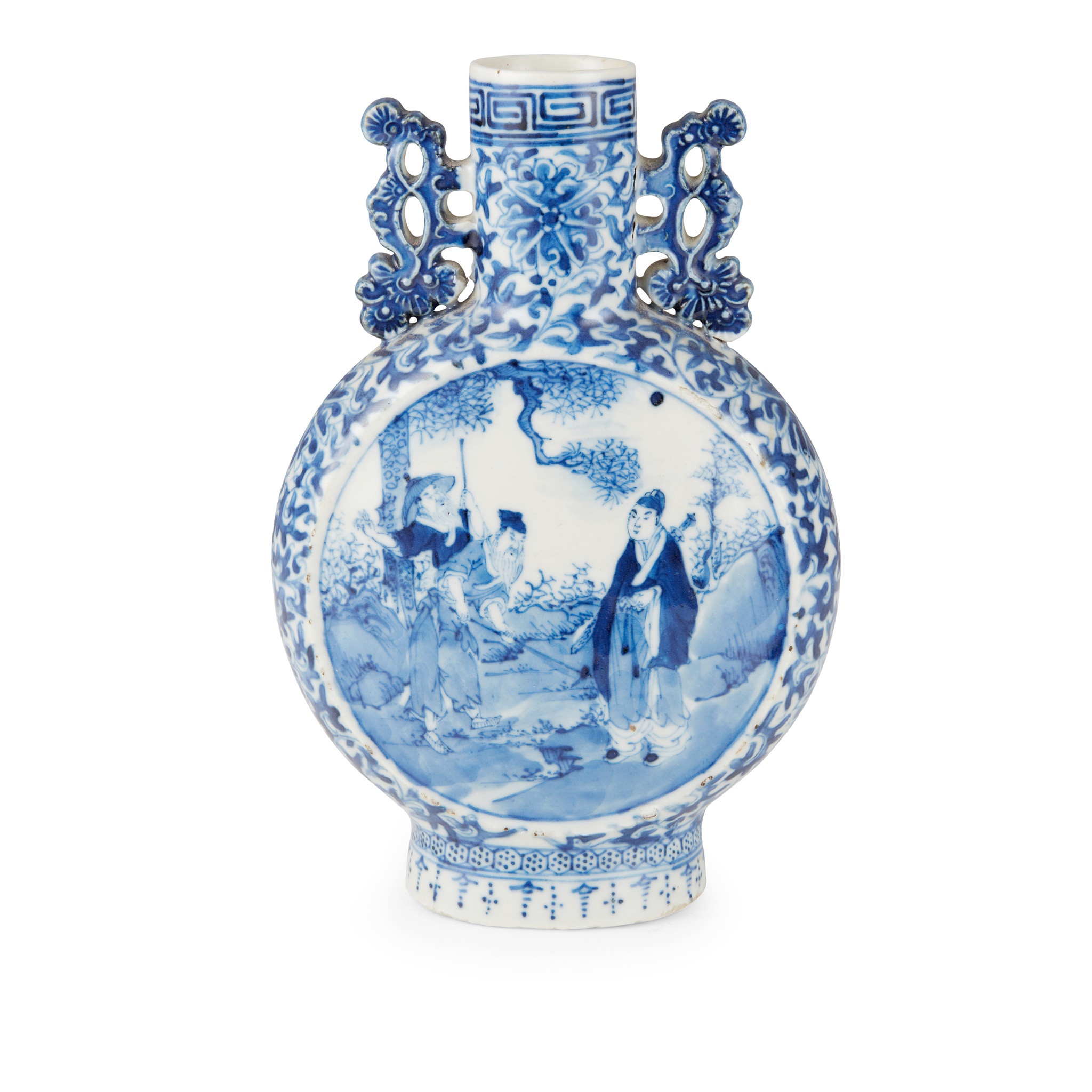 BLUE AND WHITE MOONFLASK