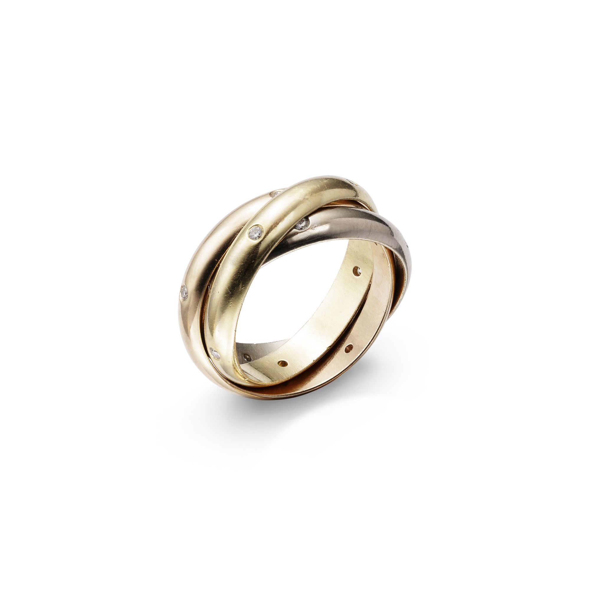 A diamond-set 'Trinity' ring, by Cartier