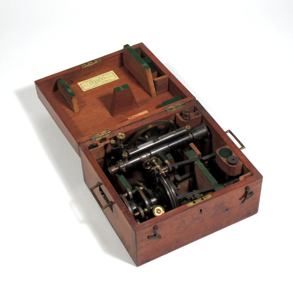 A cased surveyors theodolite By W. F. Stanley & Co. Great Turnstile, Holborn, London